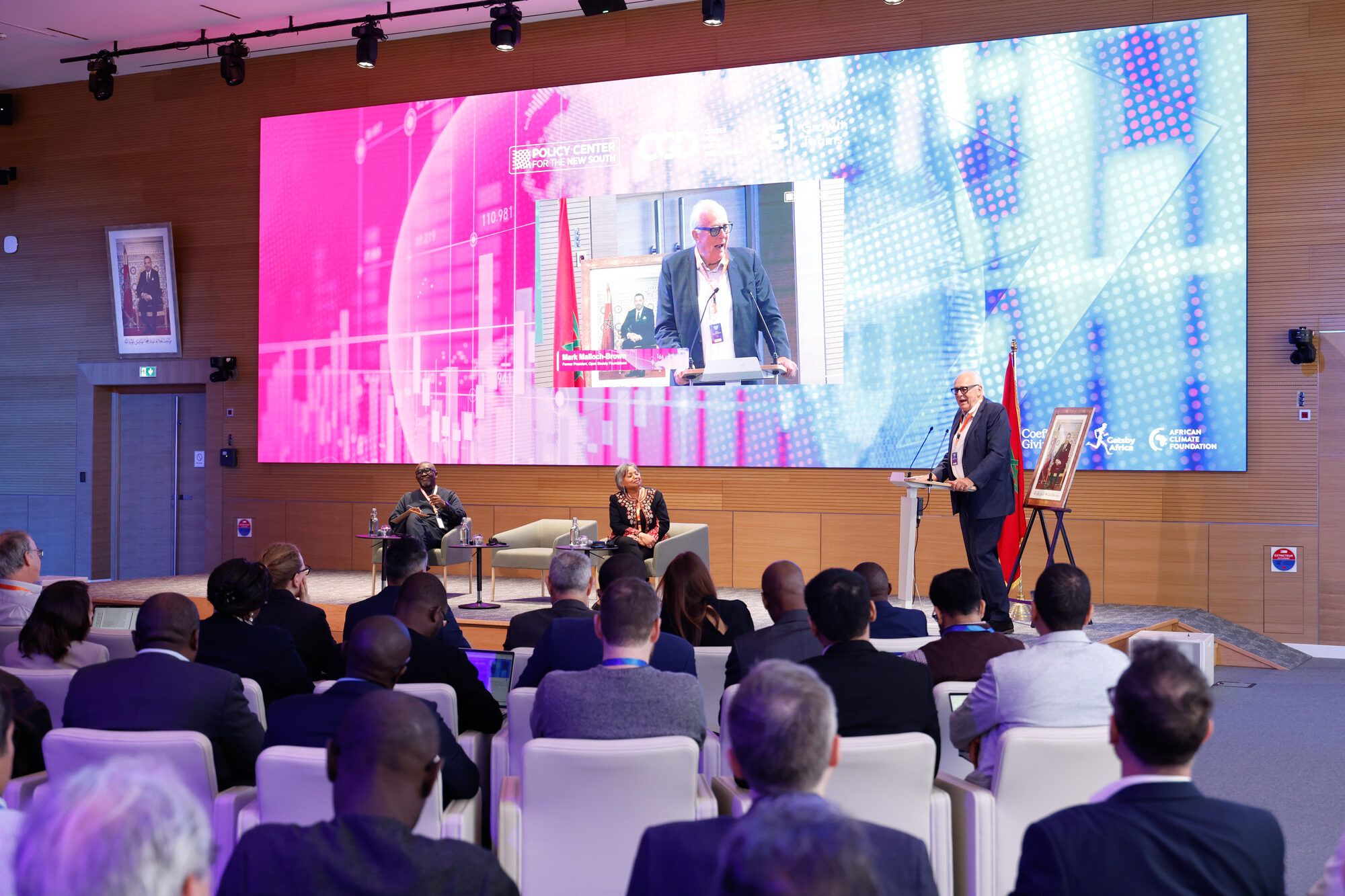 A plenary session at the Growth Summit in Morocco