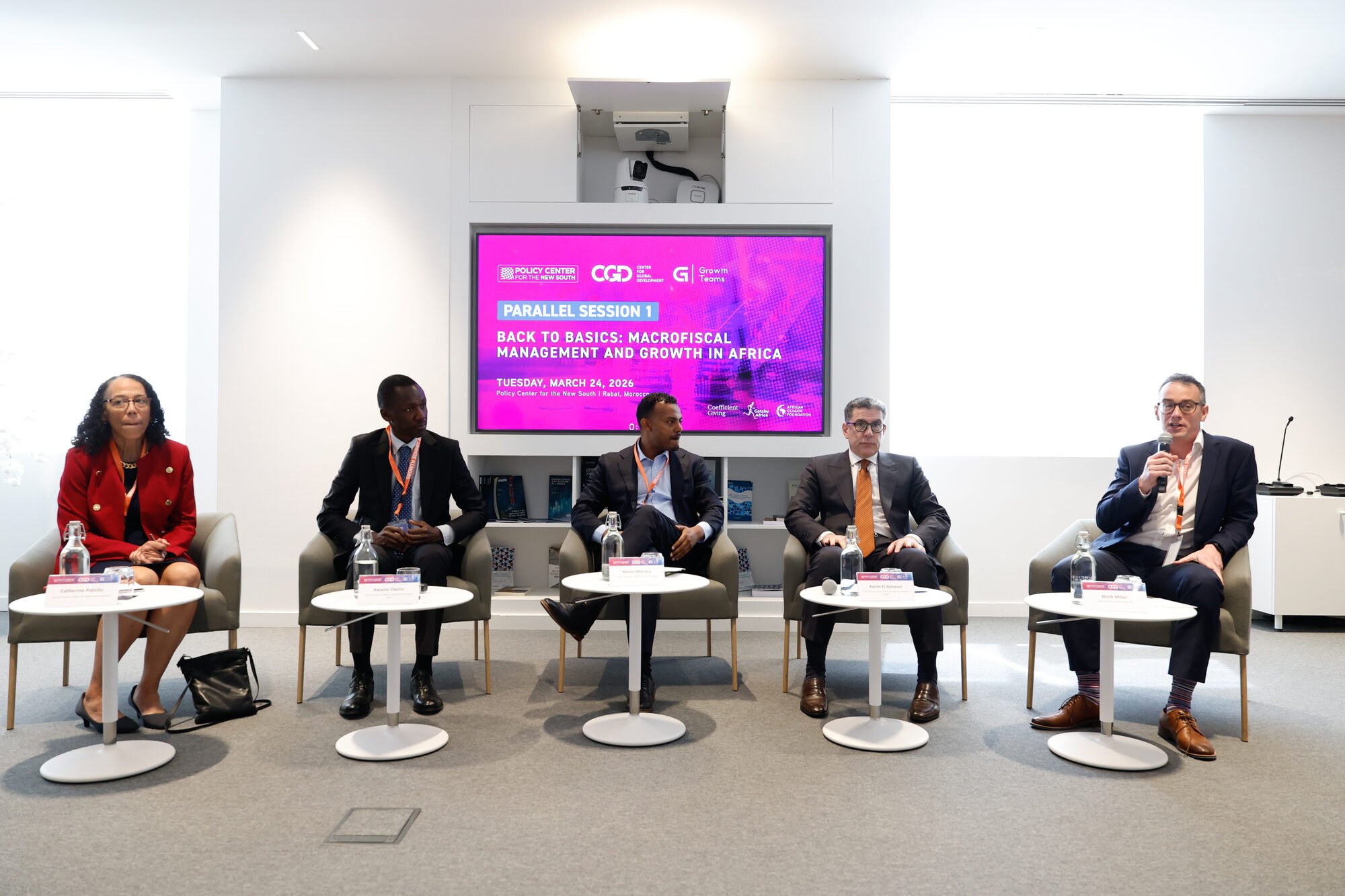 A panel discussion on stage